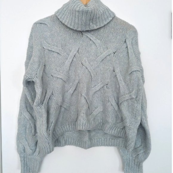 Madewell wool mix cable chunky sweater - Picture 2 of 2